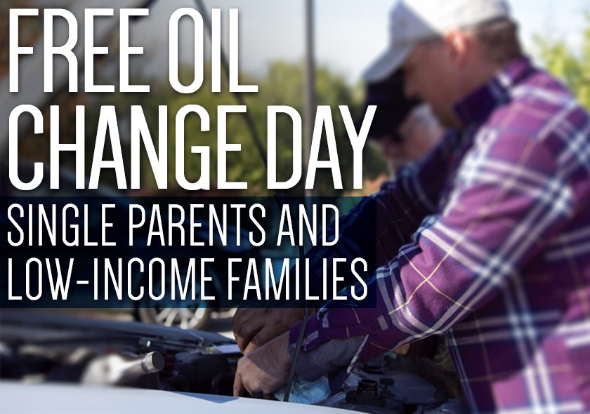Free Oil Change For Single Parents and Low-Income Families